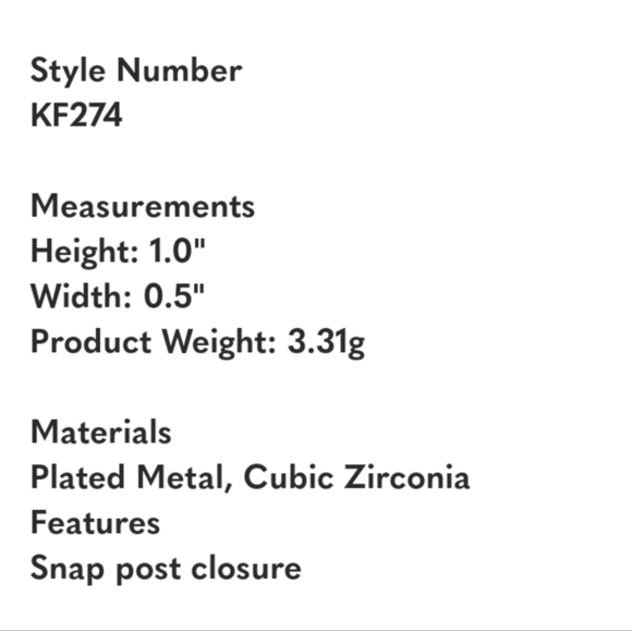 🔹️KATE SPADE 🔹️You’re A Star Huggies Earrings - Picture 3 of 3